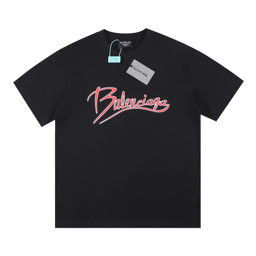 170 Balenciaga/ 巴黎 23SS极简字母logo 印花短袖