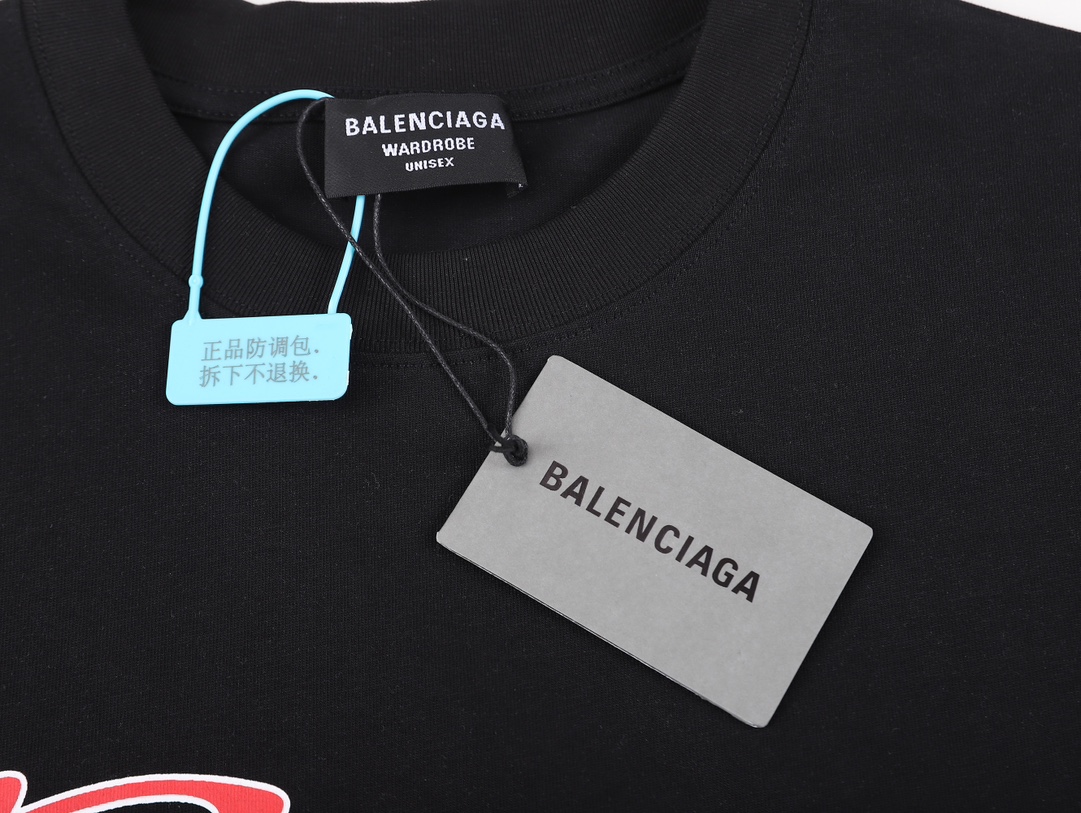170 Balenciaga/ 巴黎 23SS极简字母logo 印花短袖