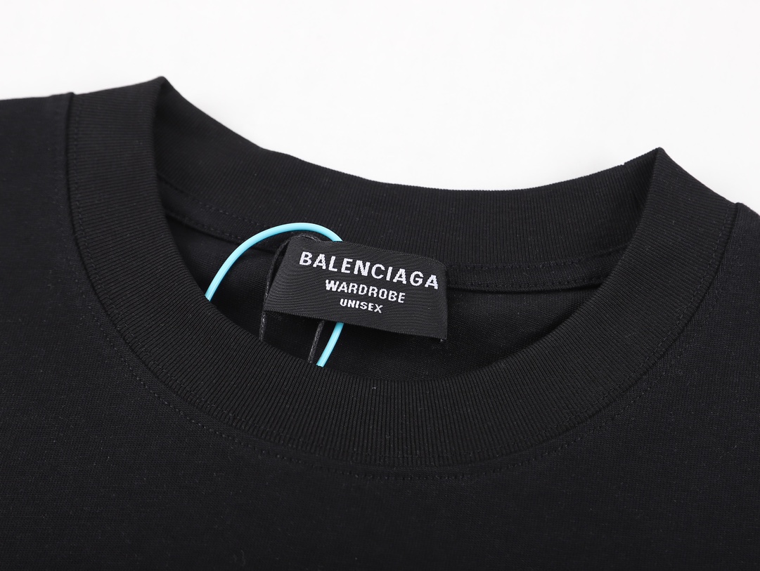 170 Balenciaga/ 巴黎 23SS极简字母logo 印花短袖