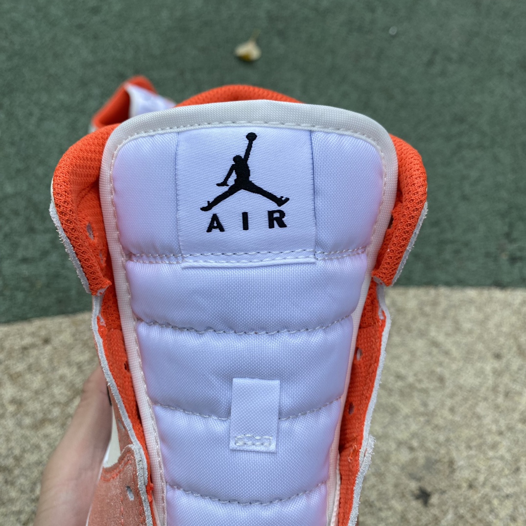 aj1mid白粉橙麂皮尺码35.5-