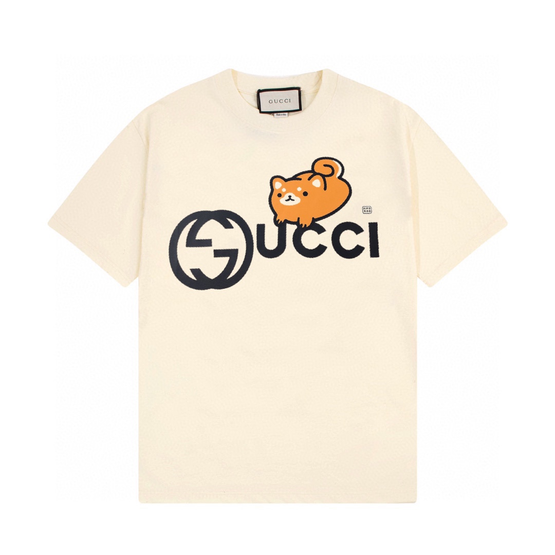 170 – Gucci/古驰限定款Kawaii吐司柴犬印花休闲短袖T恤Tee