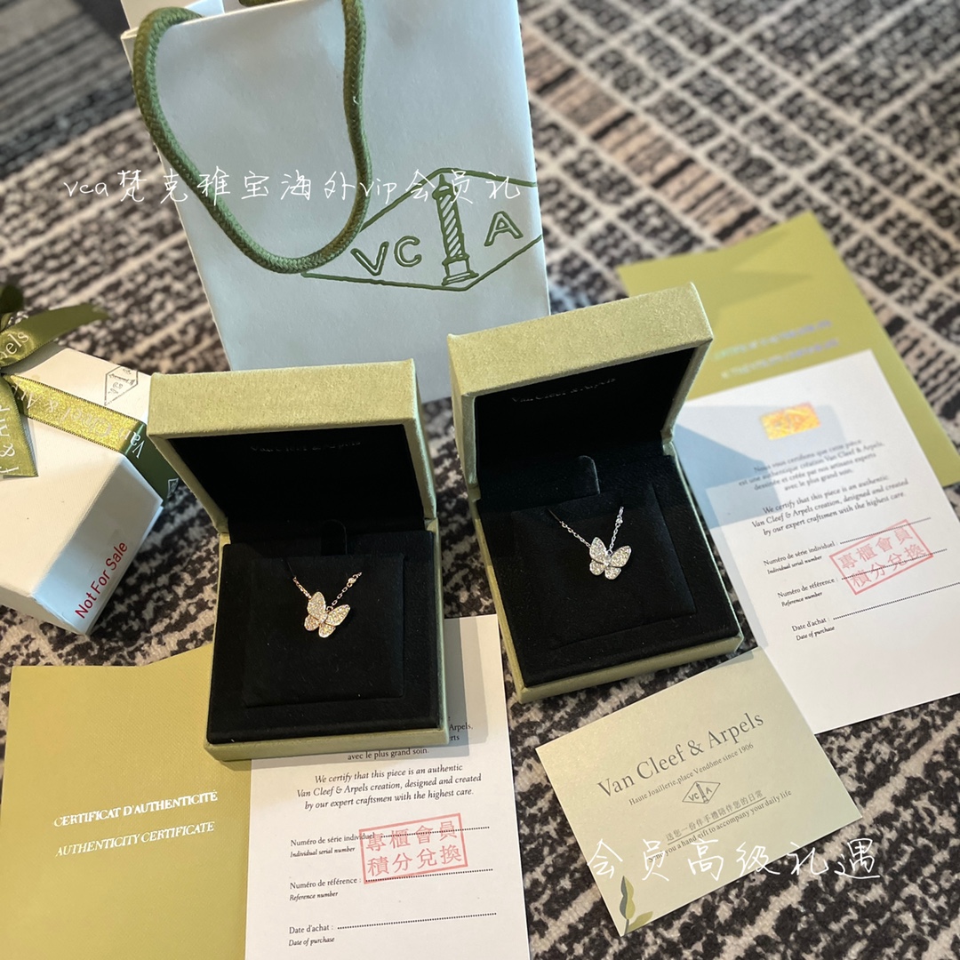 NO:101487,Vca Van Cleef Arpels full diamond butterfly, sterling silver material, Vac necklace, van cleef, necklace, pure silver19860909Vca梵克雅宝满钻蝴蝶 纯银材质,Vac项链,van cleef,necklace,pure silver,Jewelry