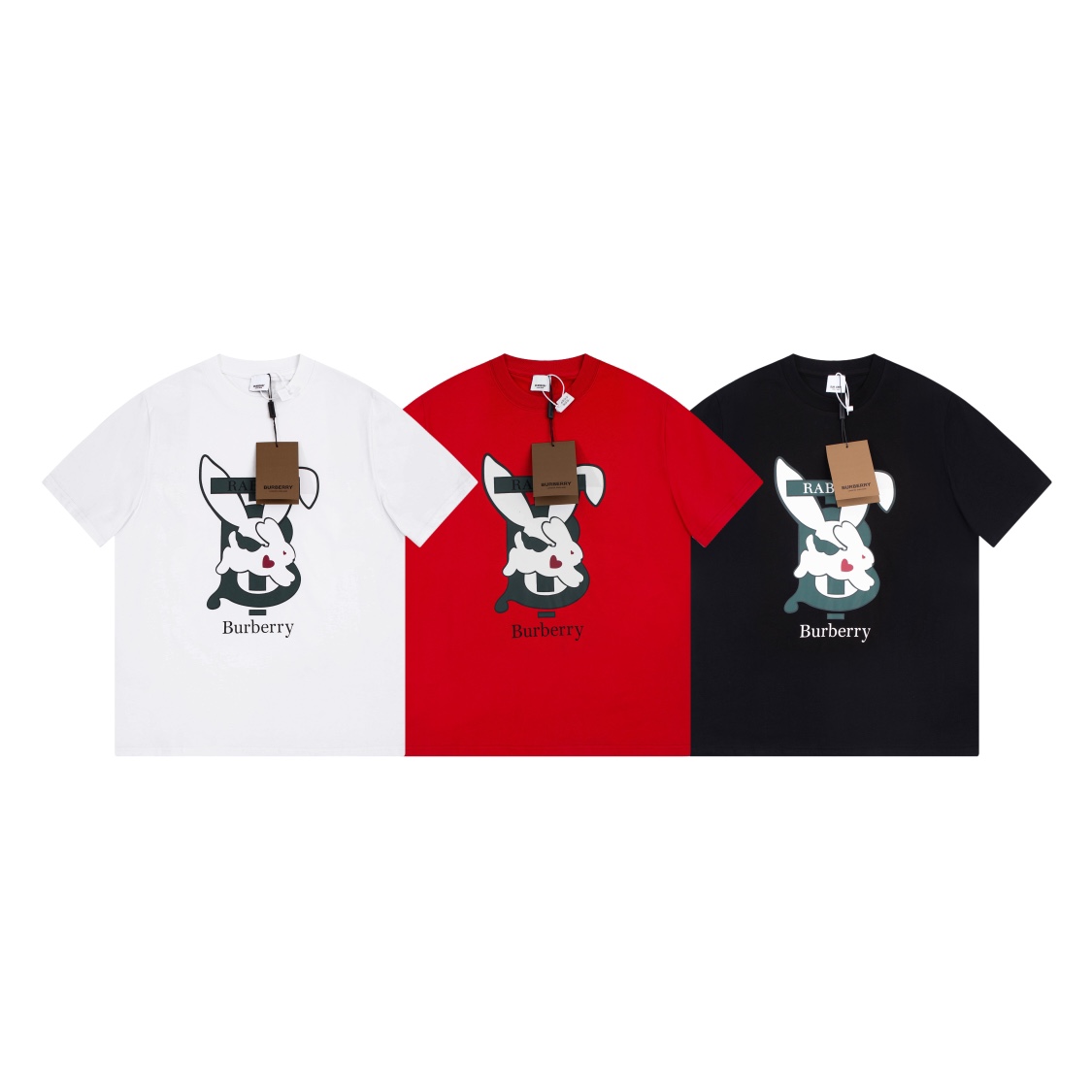 170 Burberry巴宝莉 2023夏季新款 兔年限定 定制260g双纱纯棉面料
