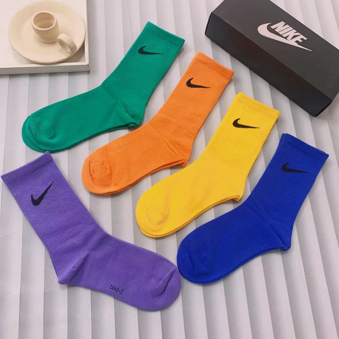 一盒5双新款Nike/耐克短袜精梳棉