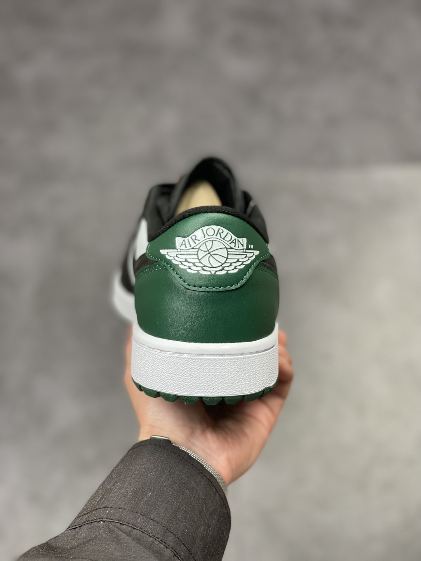 Air Jordan 1 Low 黑绿脚趾高尔夫 AJ1乔1低帮休闲板鞋 DD9315-107