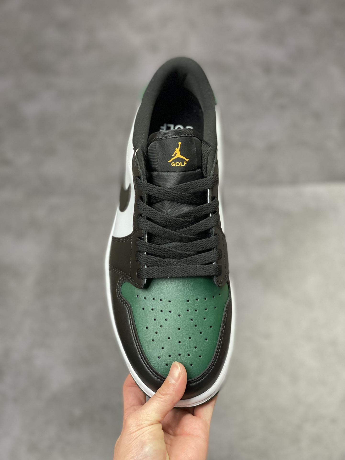 Air Jordan 1 Low 黑绿脚趾高尔夫 AJ1乔1低帮休闲板鞋 DD9315-107