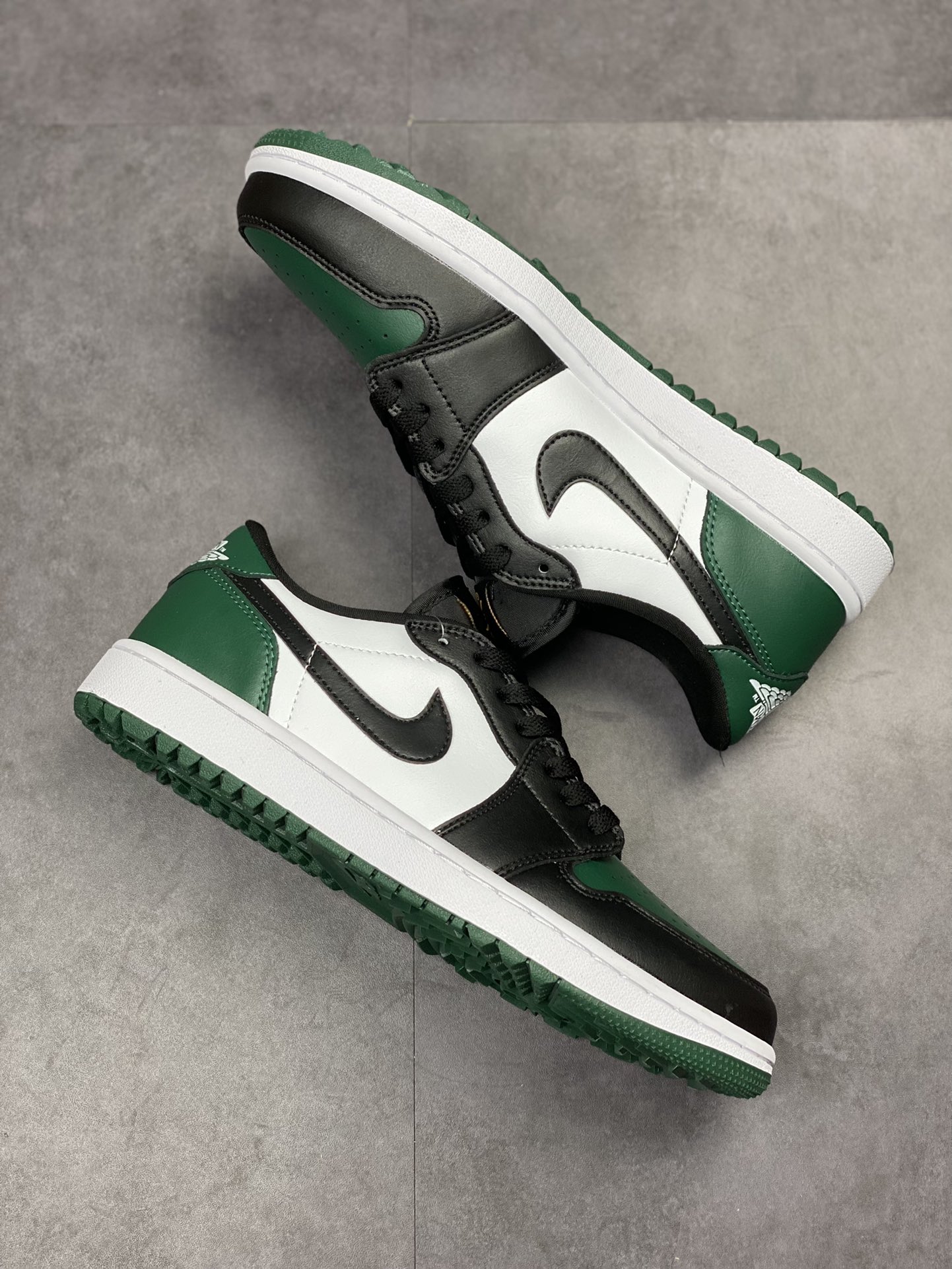 Air Jordan 1 Low 黑绿脚趾高尔夫 AJ1乔1低帮休闲板鞋 DD9315-107