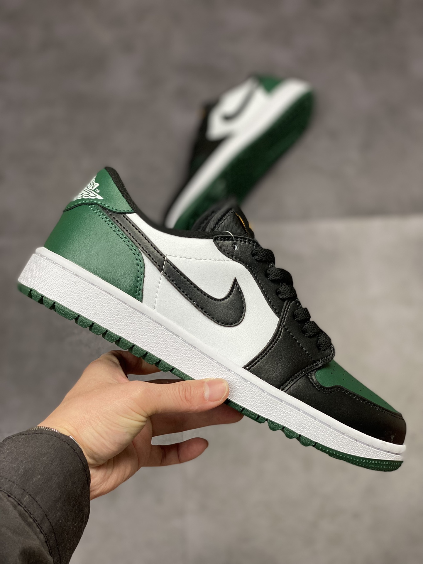 Air Jordan 1 Low 黑绿脚趾高尔夫 AJ1乔1低帮休闲板鞋 DD9315-107