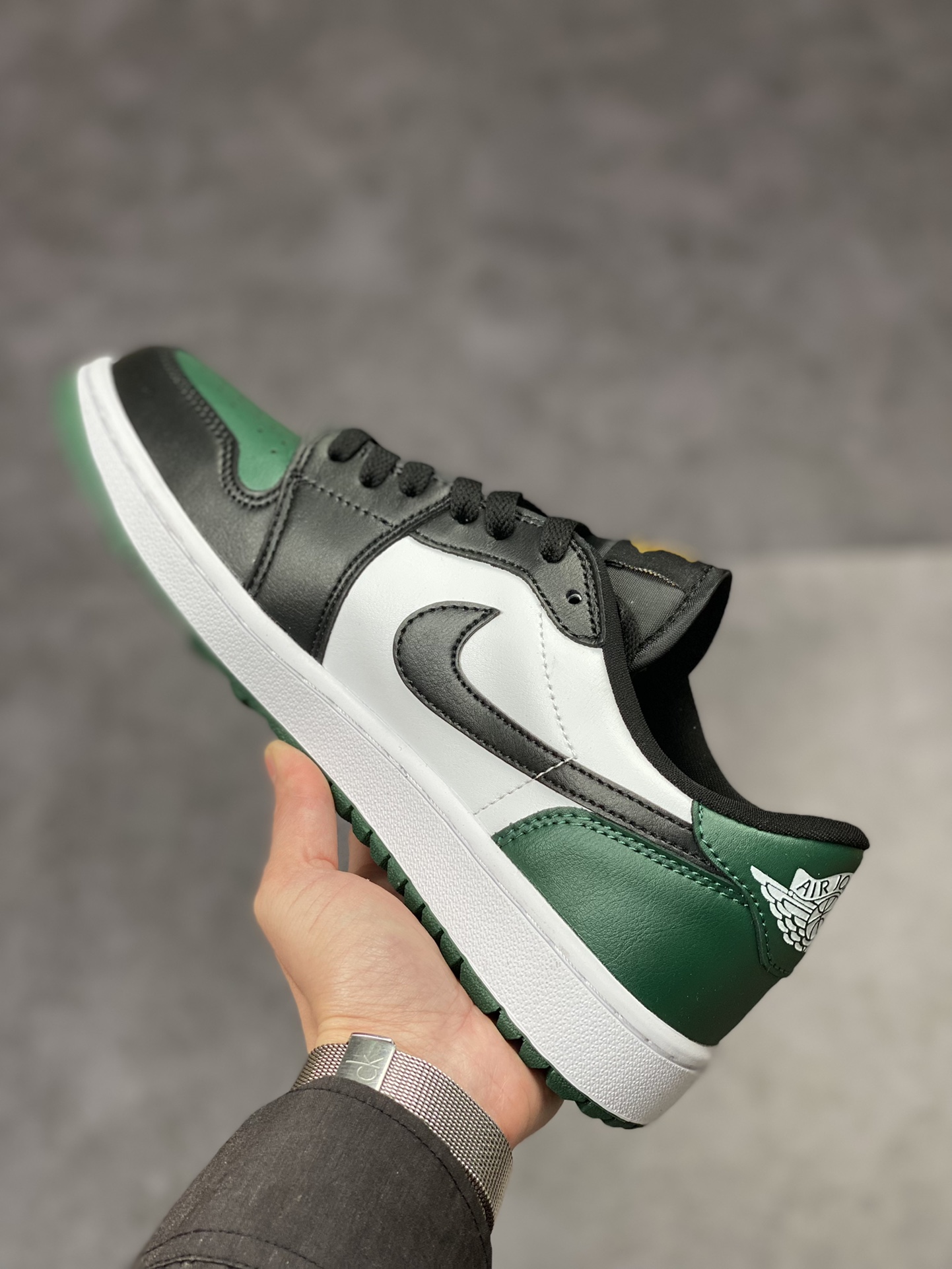 Air Jordan 1 Low 黑绿脚趾高尔夫 AJ1乔1低帮休闲板鞋 DD9315-107