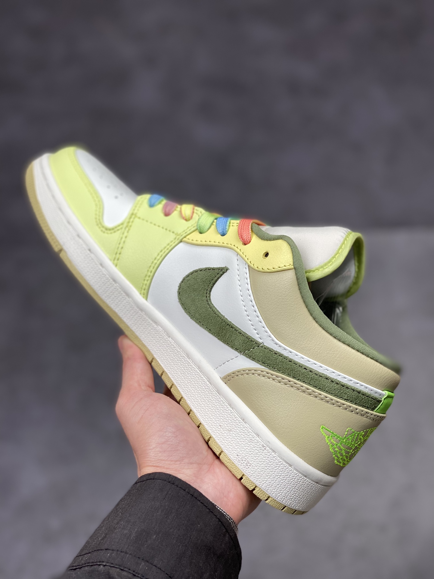 Air Jordan 1 Low 白绿脚趾 AJ1乔1低帮休闲板鞋FD9906-131