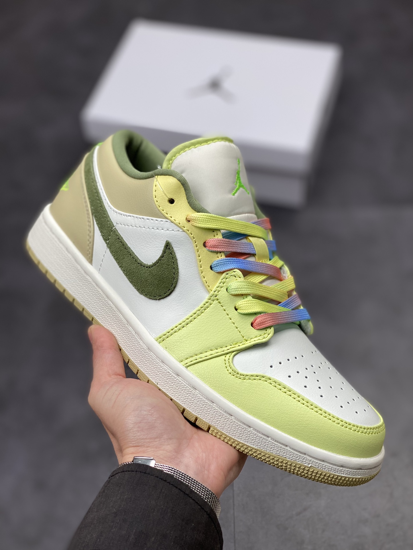 Air Jordan 1 Low 白绿脚趾 AJ1乔1低帮休闲板鞋FD9906-131