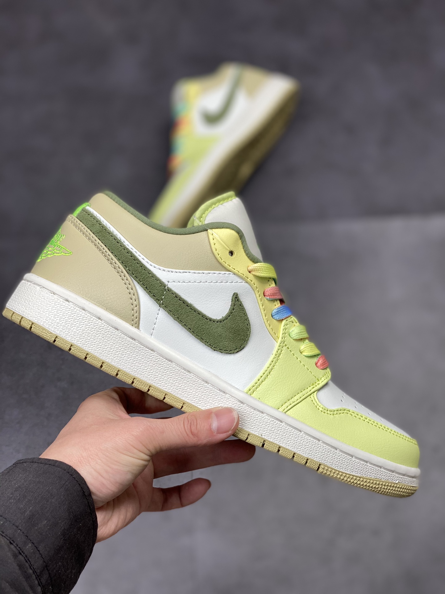 Air Jordan 1 Low 白绿脚趾 AJ1乔1低帮休闲板鞋FD9906-131