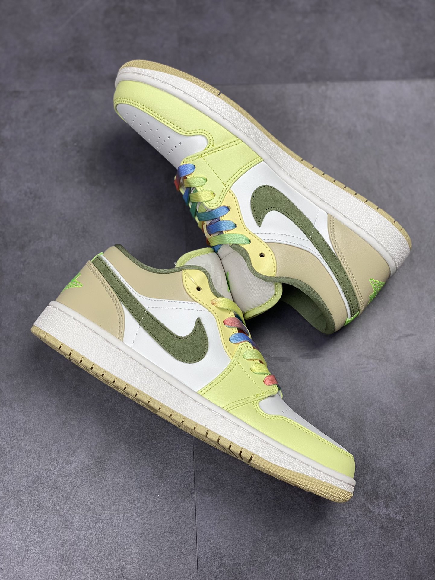 Air Jordan 1 Low 白绿脚趾 AJ1乔1低帮休闲板鞋FD9906-131