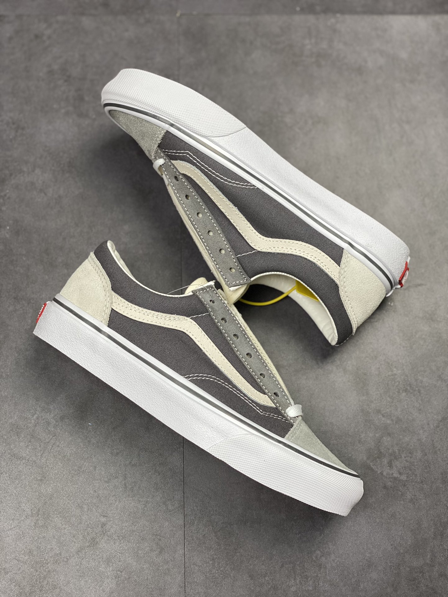 Vans Style 36 Stitched Gray Vans Official New Color Color Low-top Casual Sneakers VN0A54F6B92