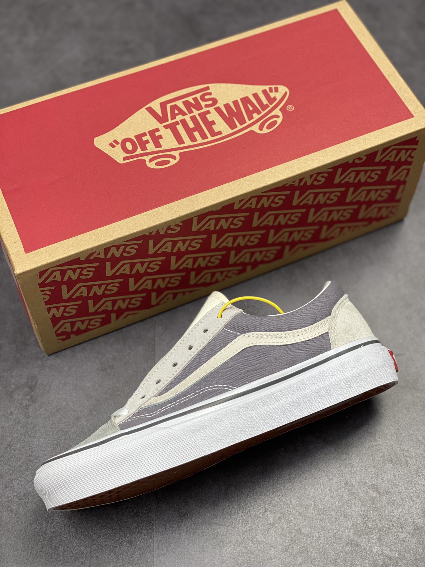 Vans Style 36 Stitched Gray Vans Official New Color Color Low-top Casual Sneakers VN0A54F6B92