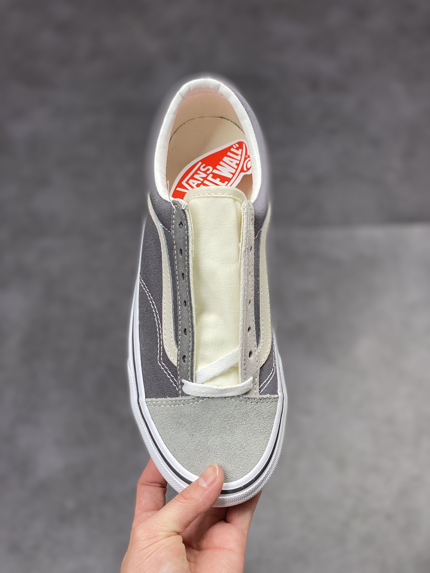 Vans Style 36 Stitched Gray Vans Official New Color Color Low-top Casual Sneakers VN0A54F6B92