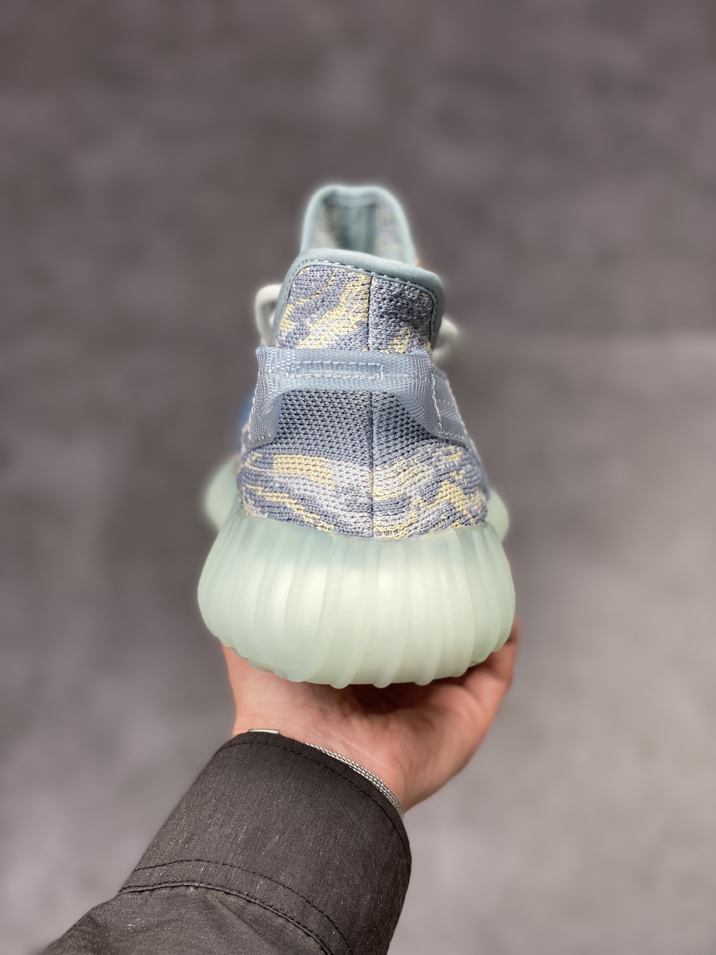 Adidas Yeezy Boost 350 V2 Blue Gray Tyrannosaurus Marble Pattern GW3375