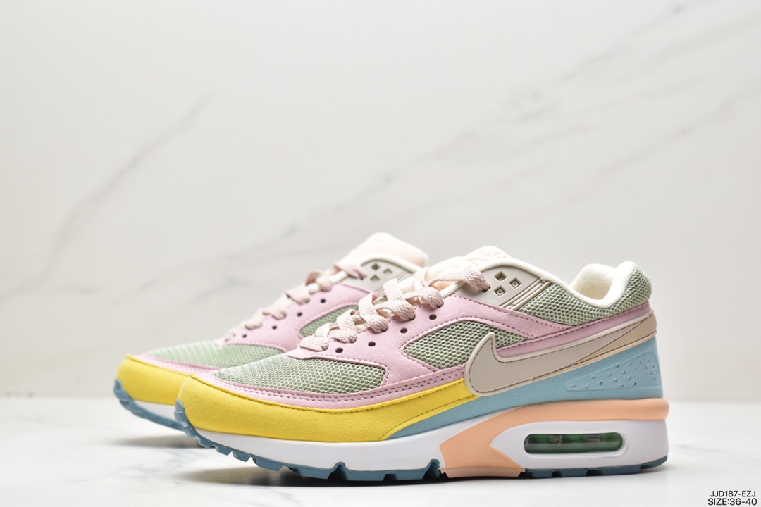 耐克Nike Air Max BW OG Persian Violet经典拼接休闲运动跑步鞋 DJ9648-200