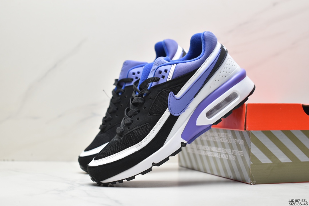耐克Nike Air Max BW OG Persian Violet经典拼接休闲运动跑步鞋 DJ9648-200