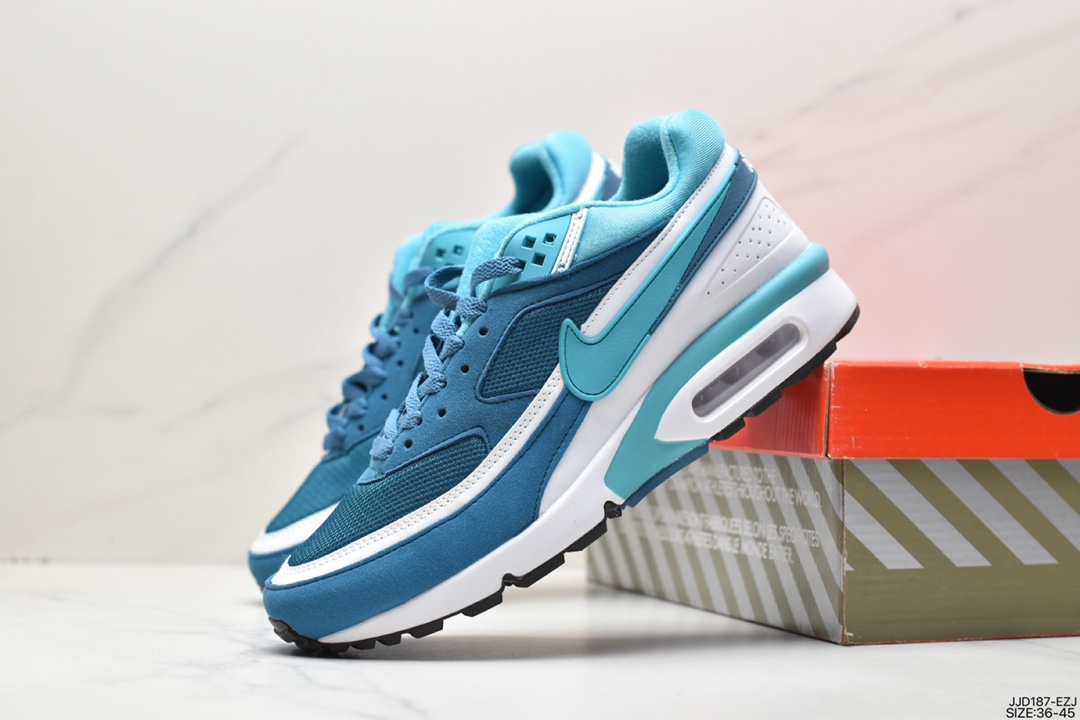 耐克Nike Air Max BW OG Persian Violet经典拼接休闲运动跑步鞋 DJ9648-200