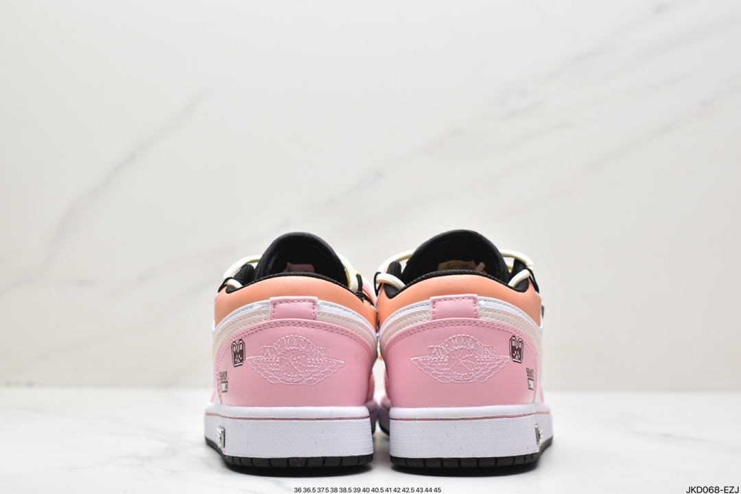 绑绳Off-White解构风定制，耐克Nike Air Jordan 1 Low”Brown Mocha”AJ1低帮553558-062