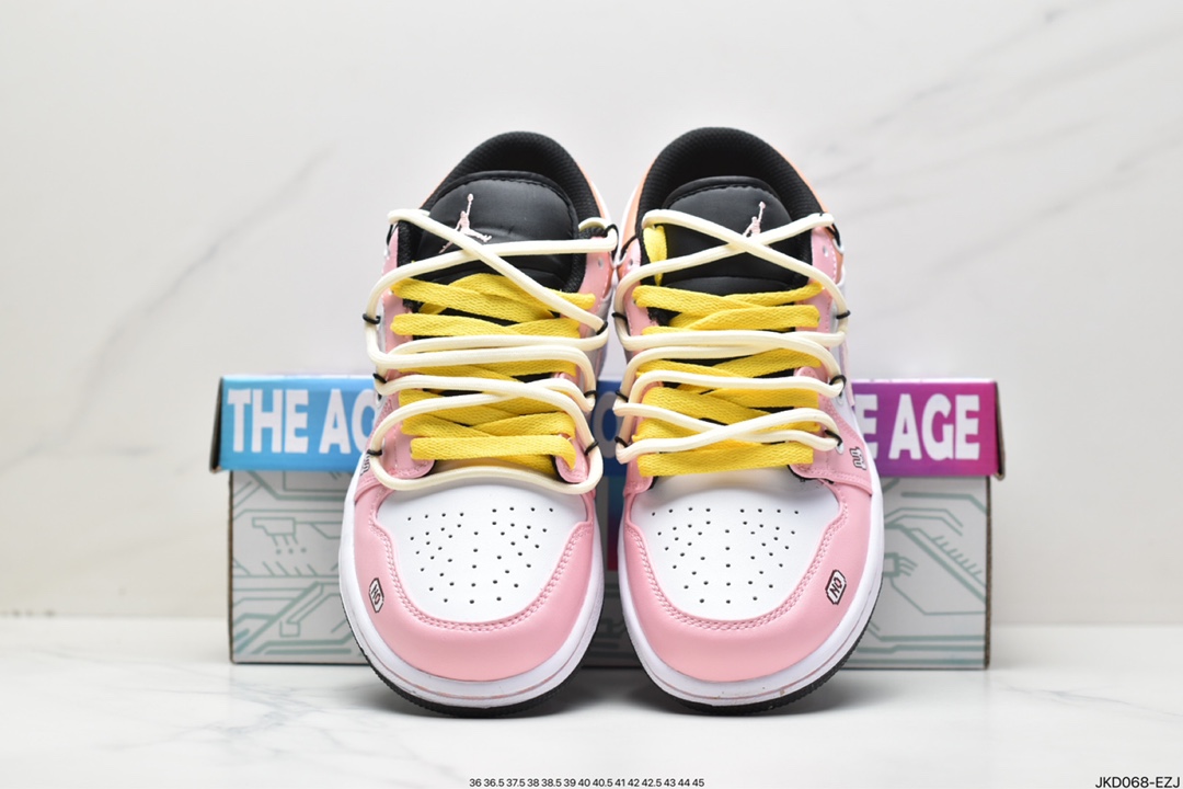 绑绳Off-White解构风定制，耐克Nike Air Jordan 1 Low”Brown Mocha”AJ1低帮553558-062