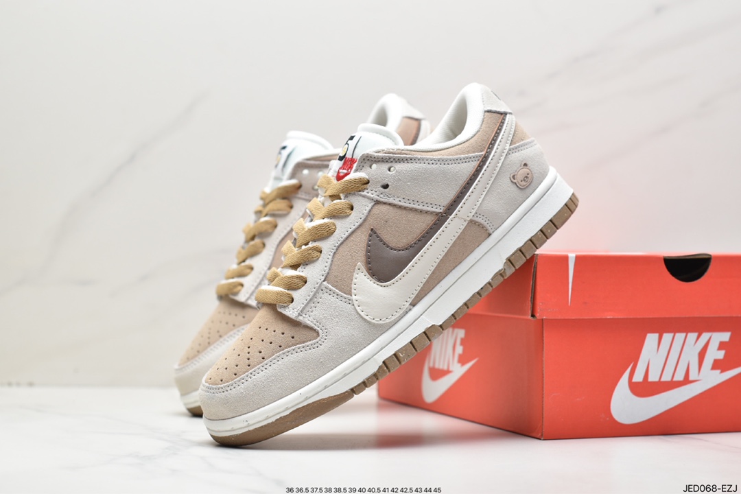 SB Dunk Low SE”85 Double Swoosh/Grey/Brown Bear”扣篮系列低帮DO9457-100