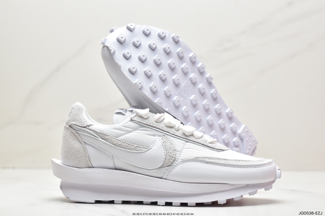 180 日式解构美学SACAI联名 × NIKE LDV Waffle重叠设计前卫华夫变形休闲慢跑鞋BV0073-001