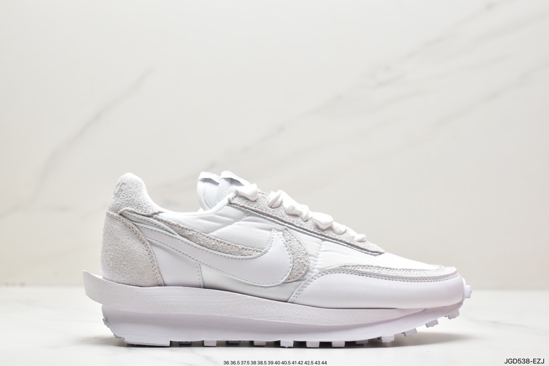 180 日式解构美学SACAI联名 × NIKE LDV Waffle重叠设计前卫华夫变形休闲慢跑鞋BV0073-001