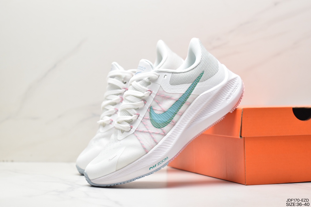 125 耐克Nike Zoom WINFLO 8代缓震大底飞线贾卡轻质透气休闲运动跑步鞋CW3419-401