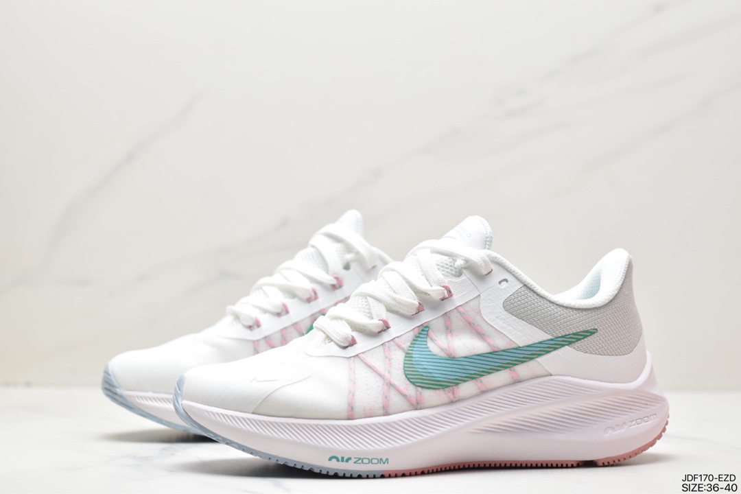 125 耐克Nike Zoom WINFLO 8代缓震大底飞线贾卡轻质透气休闲运动跑步鞋CW3419-401