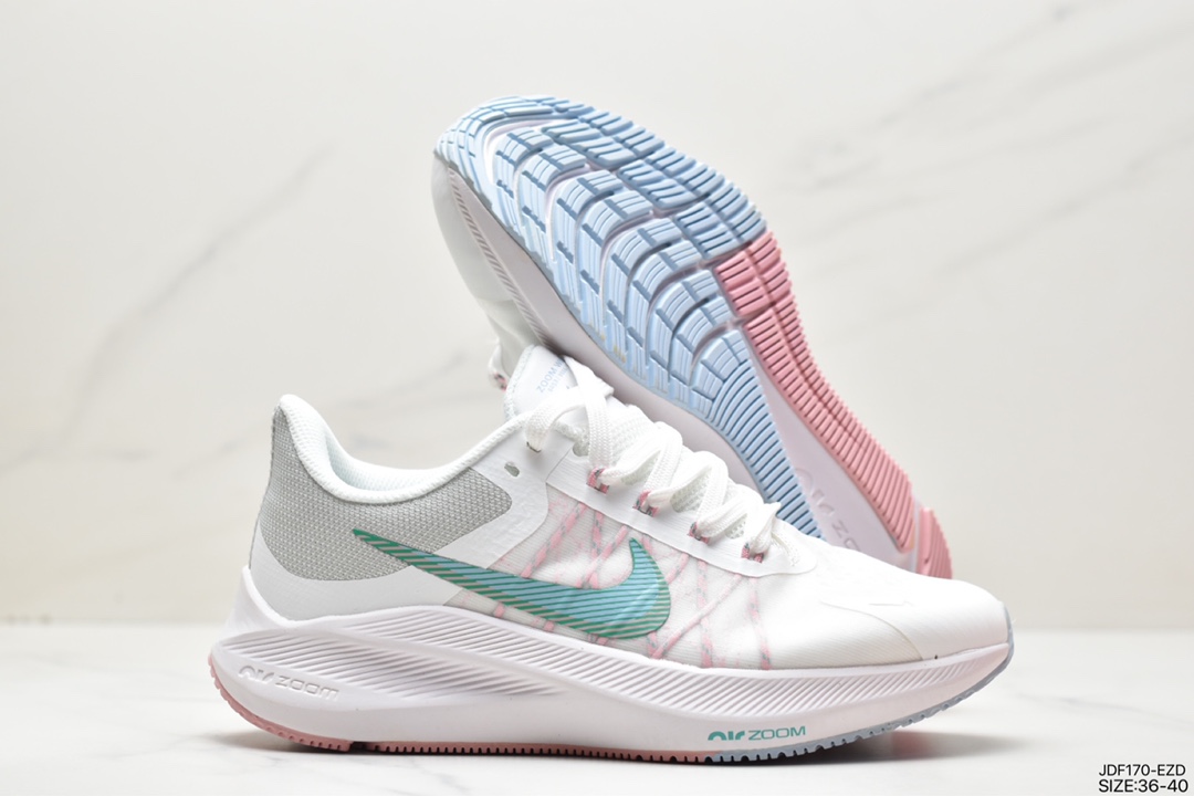 125 耐克Nike Zoom WINFLO 8代缓震大底飞线贾卡轻质透气休闲运动跑步鞋CW3419-401