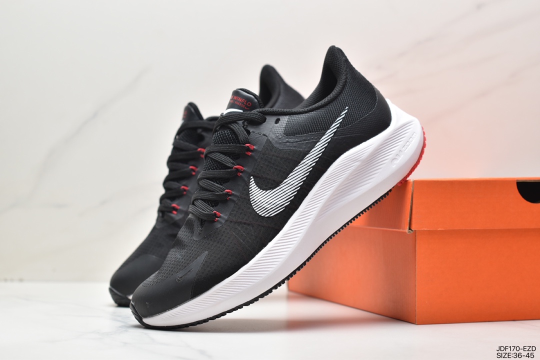 125 耐克Nike Zoom WINFLO 8代缓震大底飞线贾卡轻质透气休闲运动跑步鞋 CW3419-401