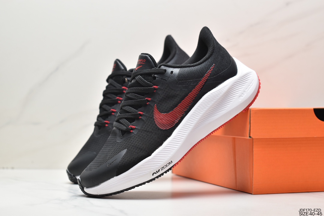 125 耐克Nike Zoom WINFLO 8代缓震大底飞线贾卡轻质透气休闲运动跑步鞋 CW3419-401