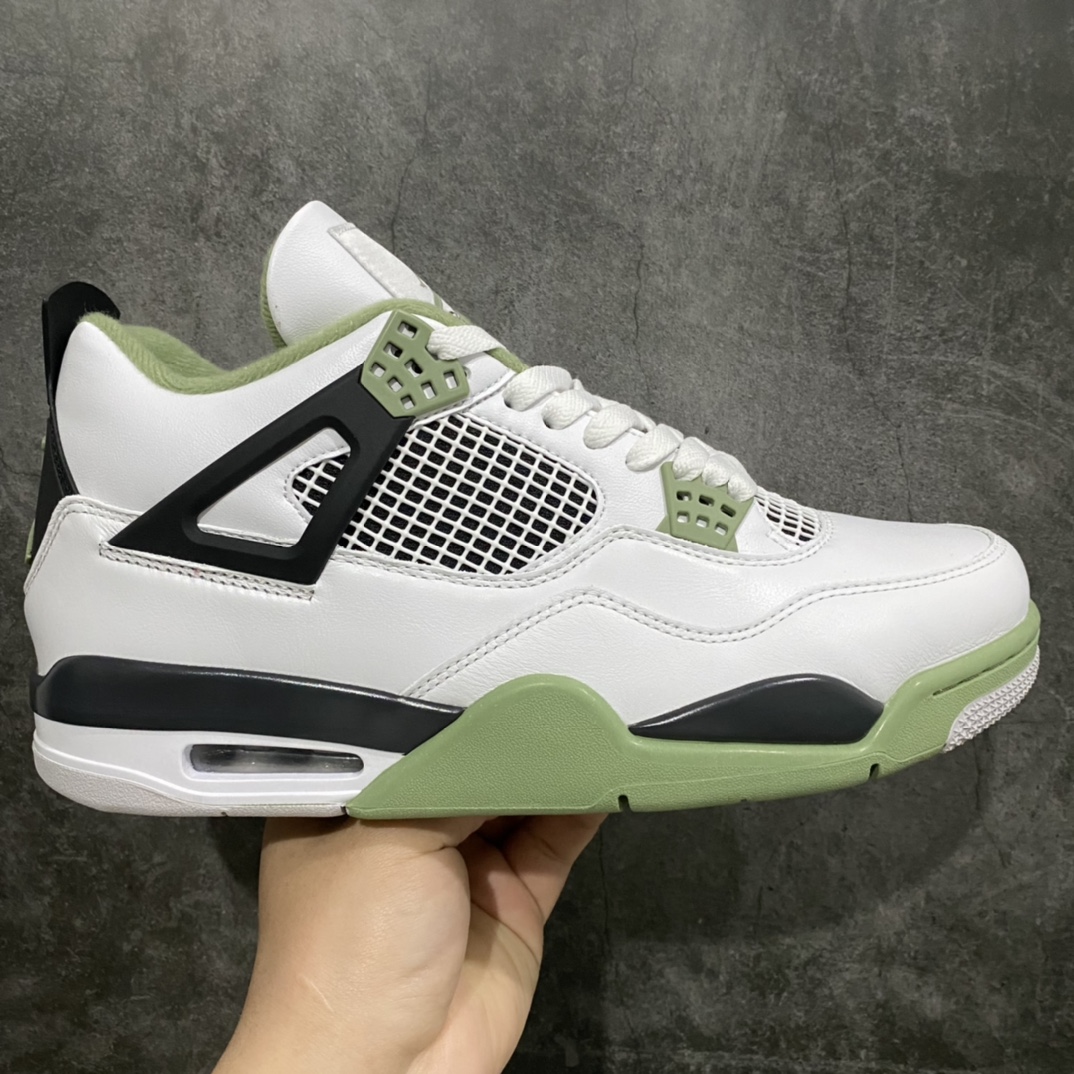 XP版 Air Jordan AJ4 Retro 海沫绿 AQ9129-103原纸板楦头开发 定制优质皮料完美鞋型匹配公司货 正确TPU鞋舌锁扣最新原厂底模 大底卡色咬花完美鞋柜必备鞋款 终端现货供应  尺码：40 40.5 41 42 42.5 43 44 44.5 45 46 47.5-莆田鞋批发中心