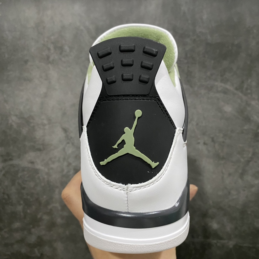 图片[4]-XP版 Air Jordan AJ4 Retro 海沫绿 AQ9129-103原纸板楦头开发 定制优质皮料完美鞋型匹配公司货 正确TPU鞋舌锁扣最新原厂底模 大底卡色咬花完美鞋柜必备鞋款 终端现货供应  尺码：40 40.5 41 42 42.5 43 44 44.5 45 46 47.5-莆田鞋批发中心