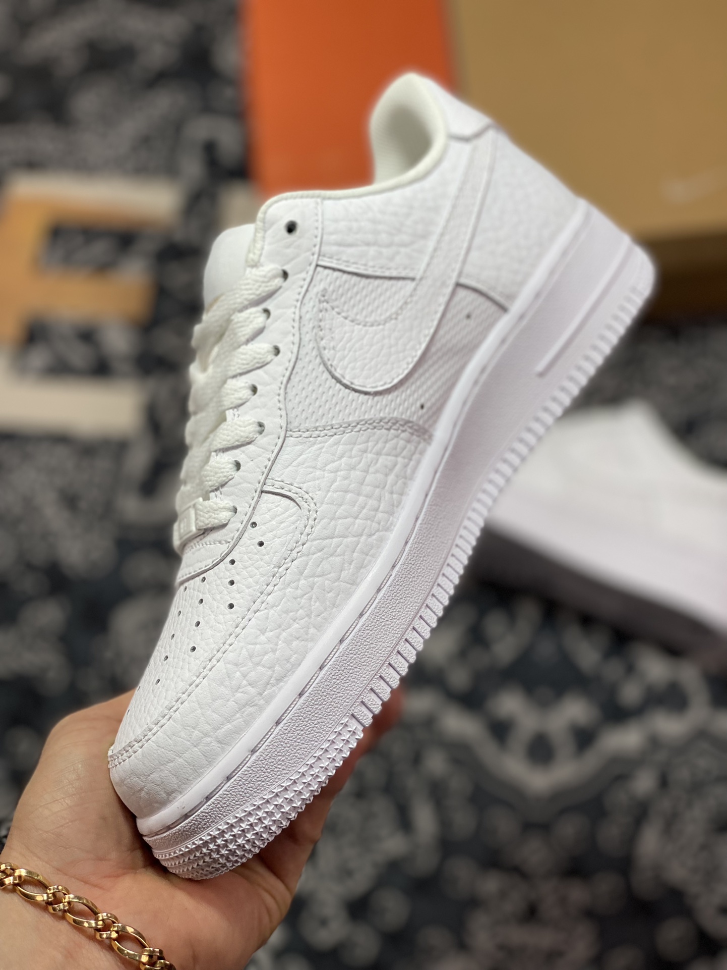 220 Nike Air Force 1’07 Low Retro”Color of the Month”“周年版全白大象纹缝线”DZ4711-100