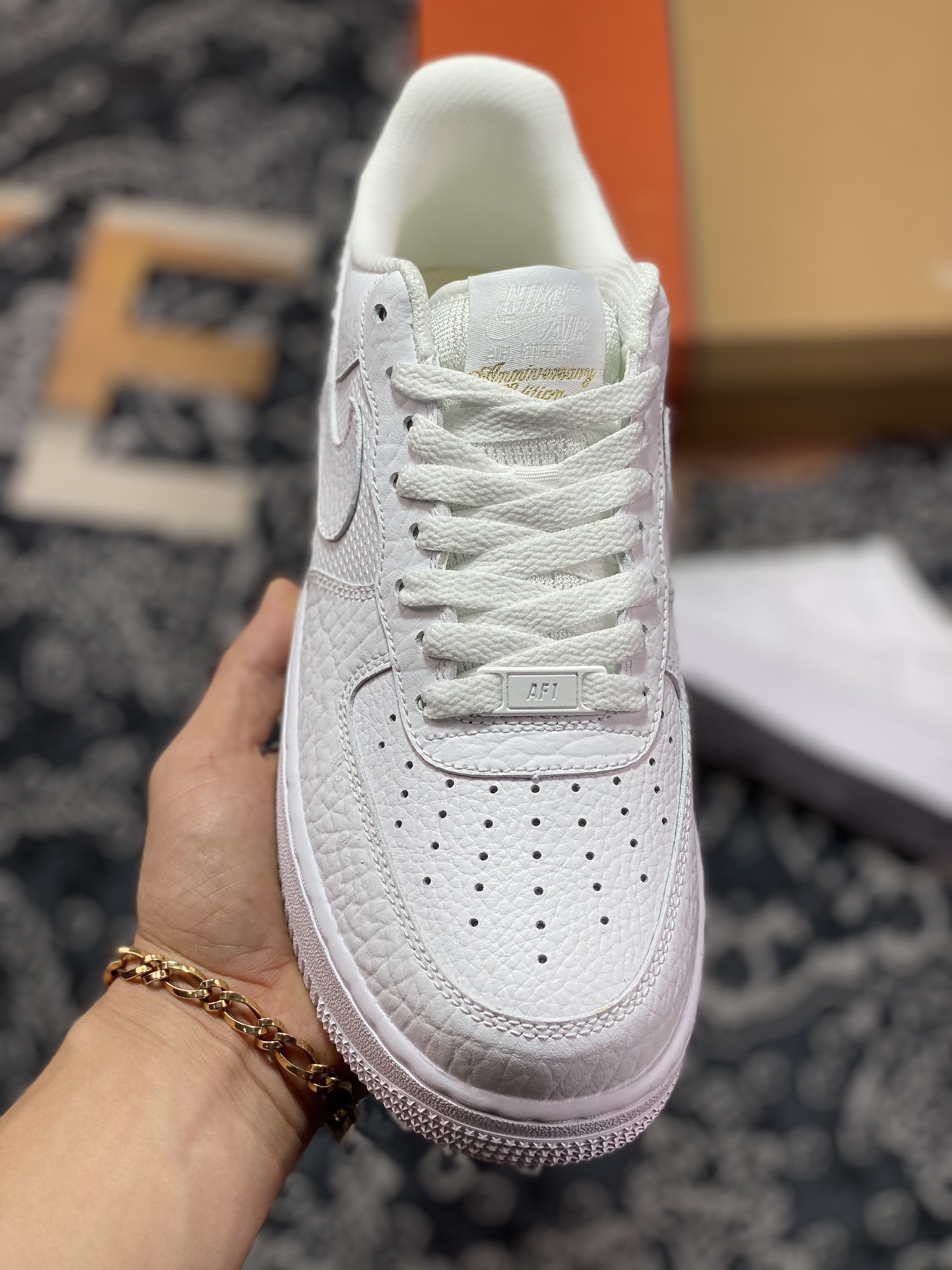 220 Nike Air Force 1’07 Low Retro”Color of the Month”“周年版全白大象纹缝线”DZ4711-100