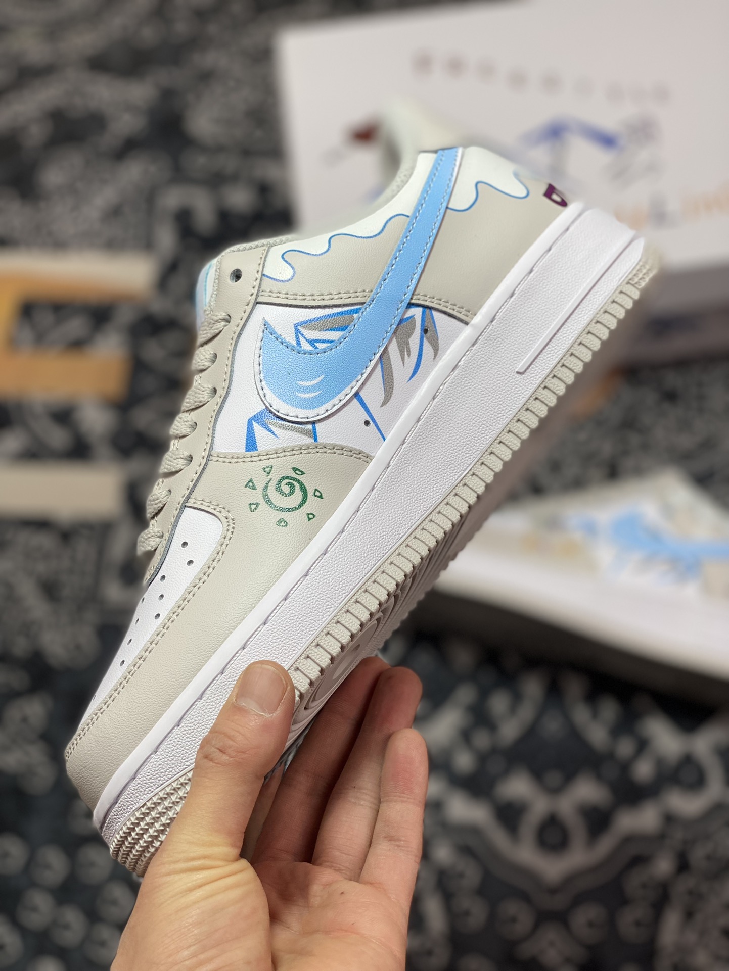 260 Nike Air Force 1 07 LV8 Low”Grey/White/Blue”空军一号CW2288-219