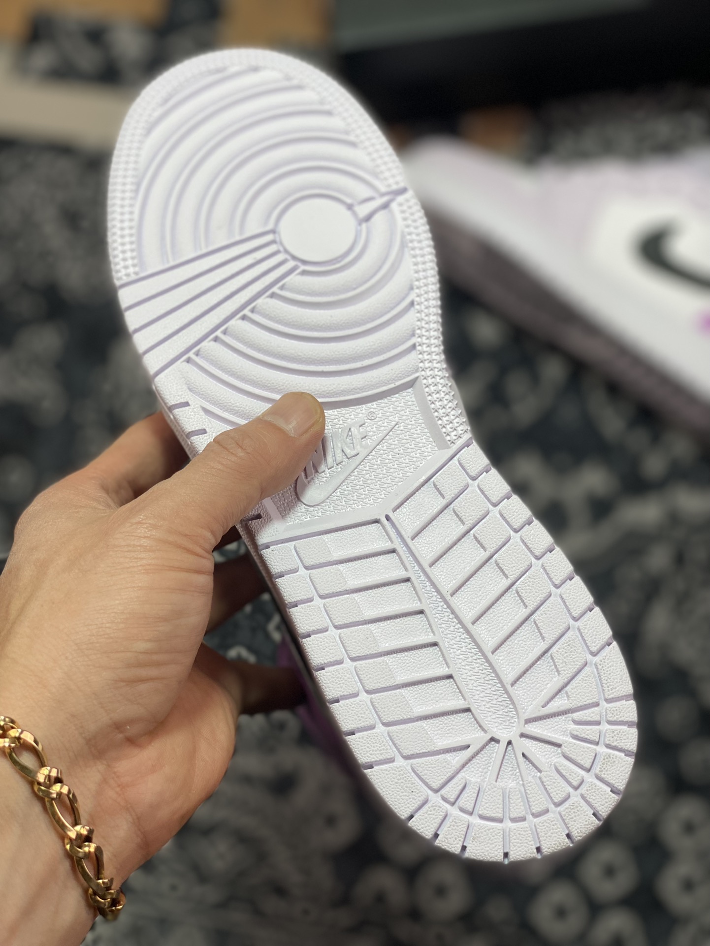 260 优选  DT纯原Air Jordan 1 Mid AJ1乔1中帮文化篮球鞋 渐变葡萄紫DQ8423-501