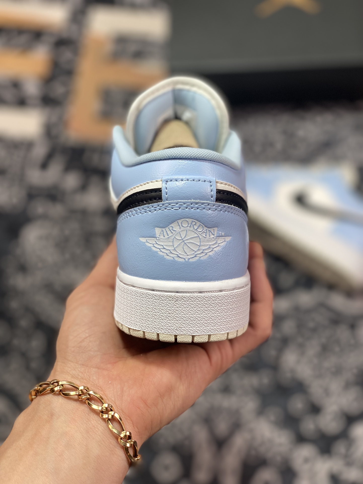 240 Air Jordan 1 Low AJ1乔1低帮文化篮球鞋 天蓝色554723-401
