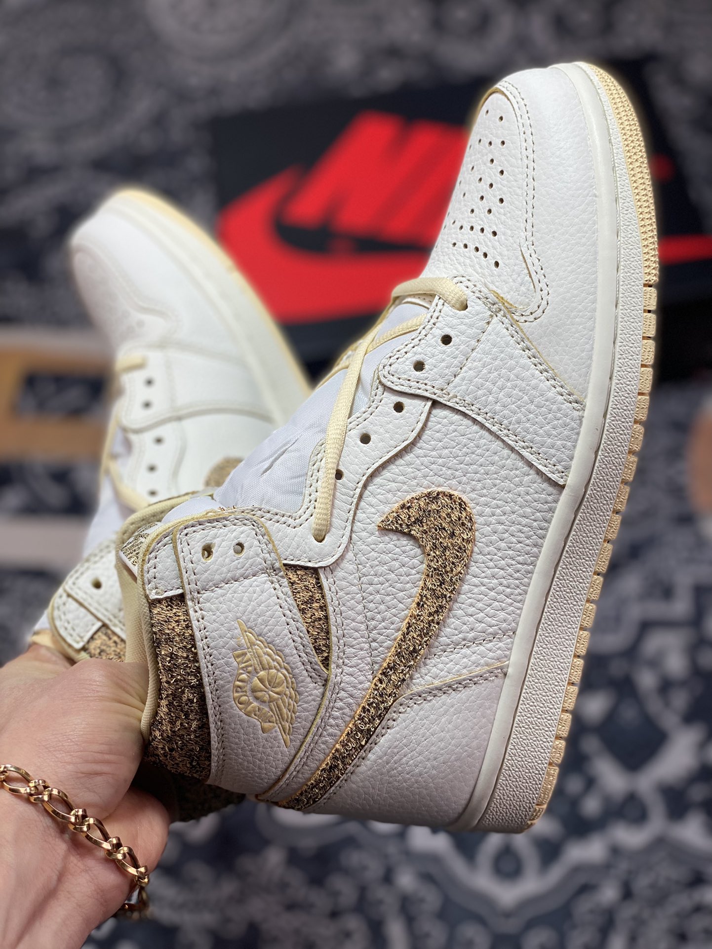 260 Air Jordan 1 Retro High OG Craft”Vibrations of Naija”AJ1代经典“白奶黄斑驳小香风”FD8631-100