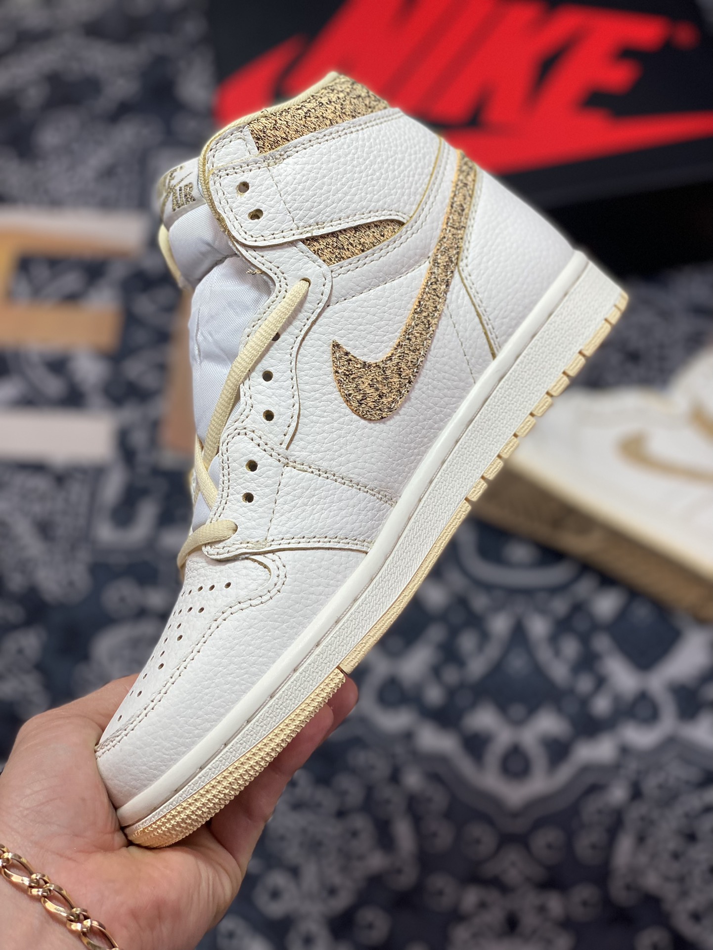 260 Air Jordan 1 Retro High OG Craft”Vibrations of Naija”AJ1代经典“白奶黄斑驳小香风”FD8631-100