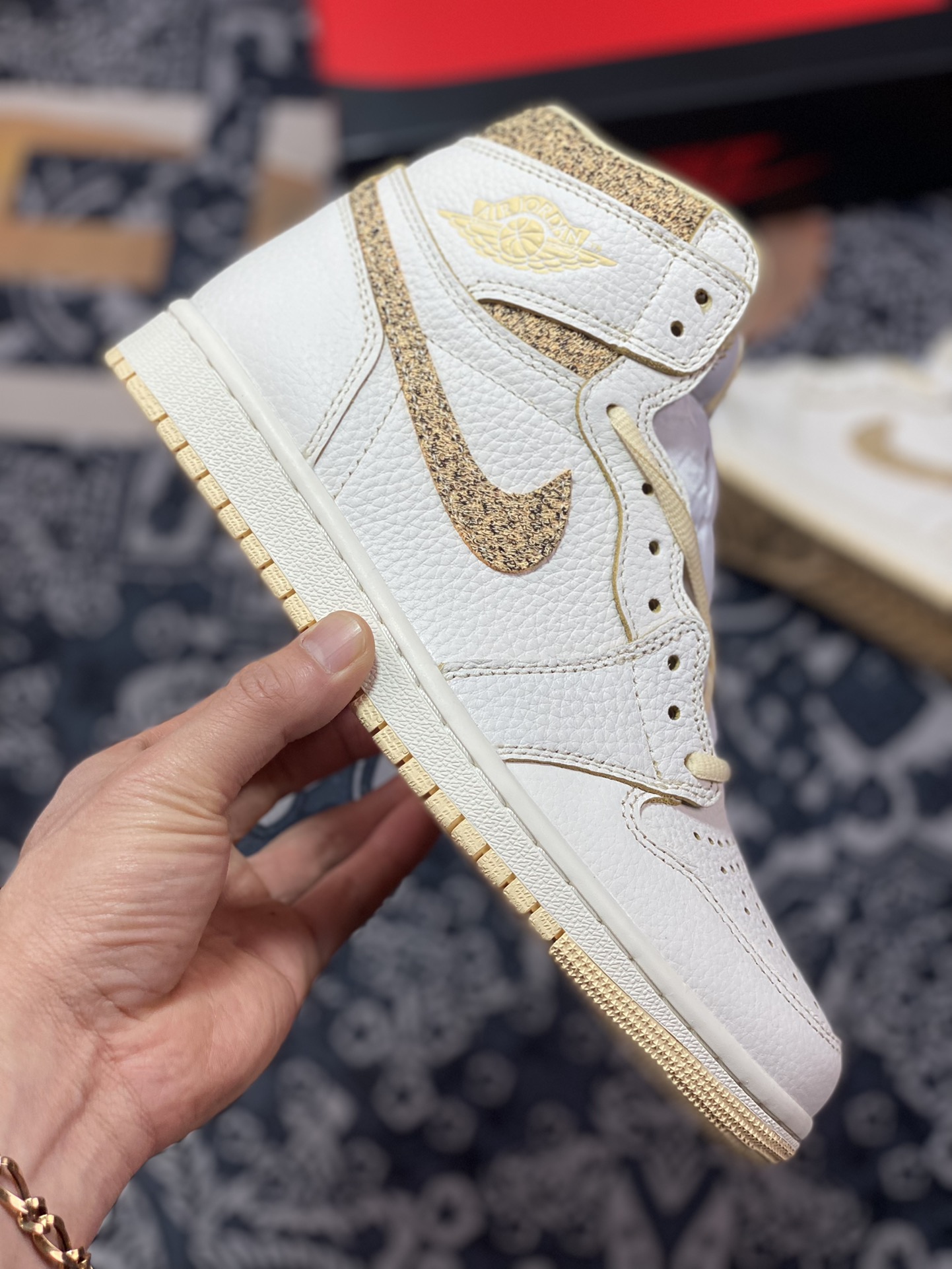 260 Air Jordan 1 Retro High OG Craft”Vibrations of Naija”AJ1代经典“白奶黄斑驳小香风”FD8631-100