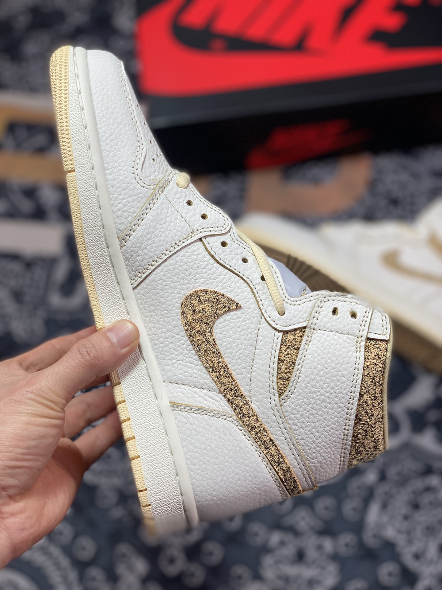 260 Air Jordan 1 Retro High OG Craft”Vibrations of Naija”AJ1代经典“白奶黄斑驳小香风”FD8631-100