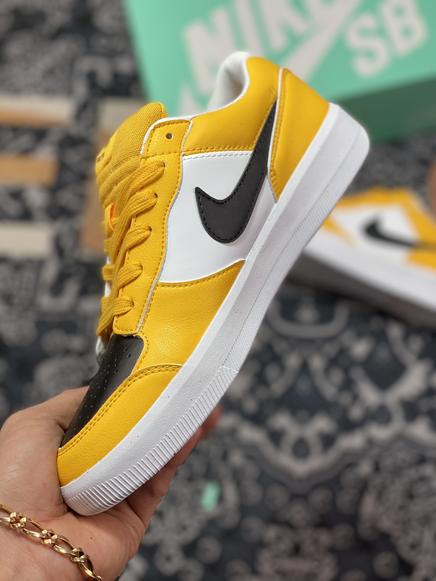 150 Nike SB Forcce 58 白黑黄 复古休闲男女板鞋 DH7505-700