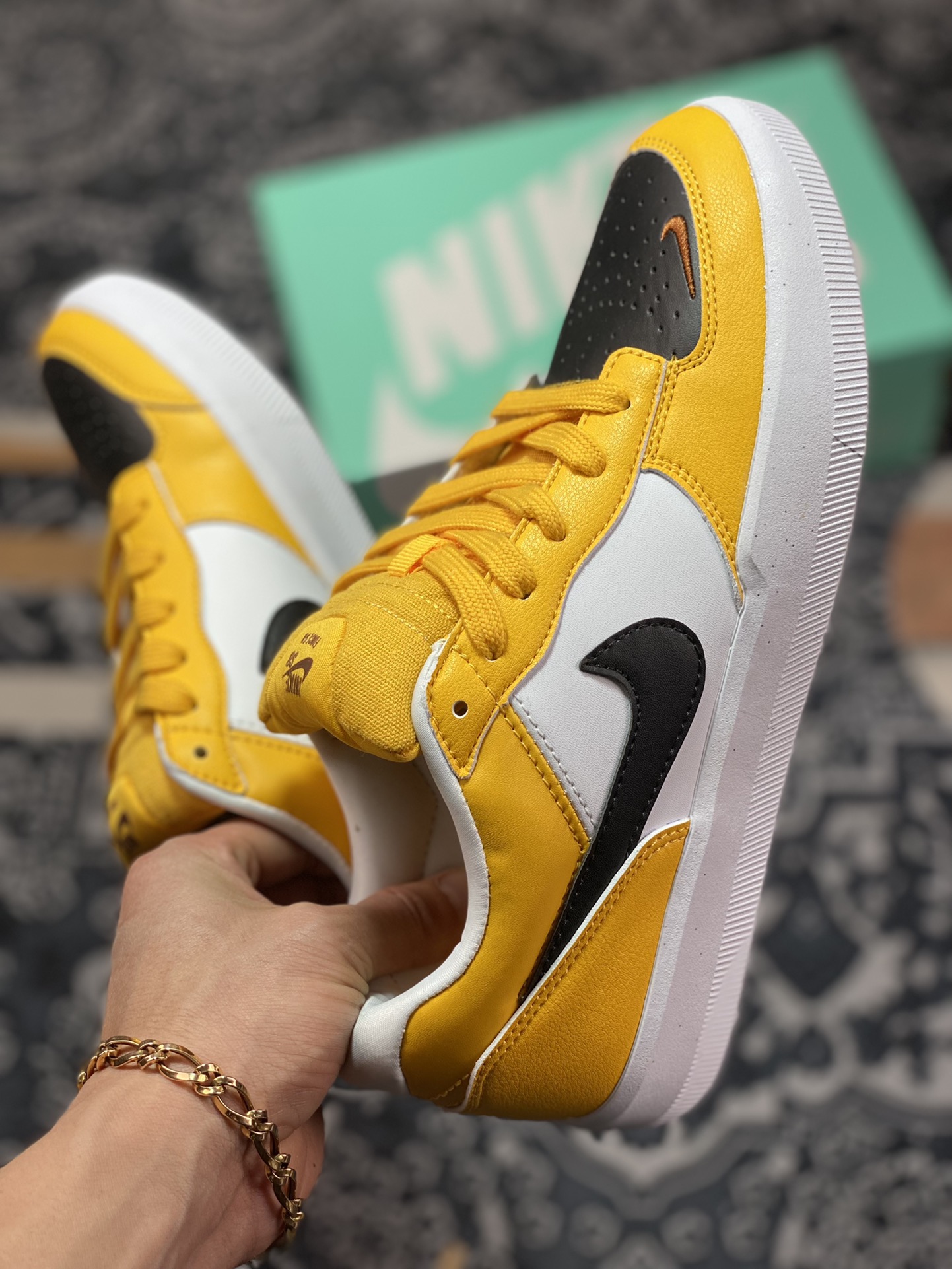 150 Nike SB Forcce 58 白黑黄 复古休闲男女板鞋 DH7505-700