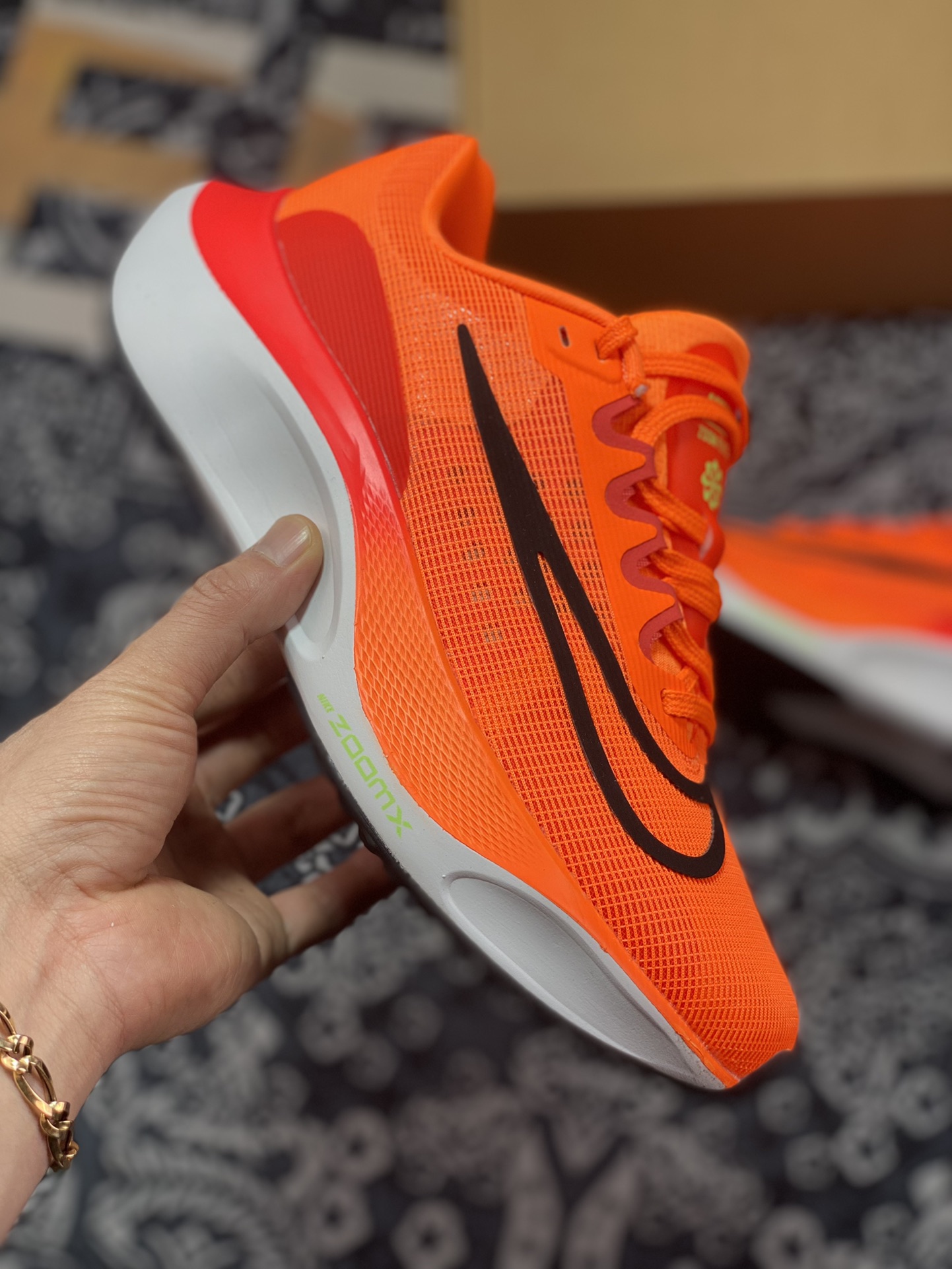 210 Nike Zoom Fly 5 橙黑 碳板马拉松跑步鞋  DM8968-800