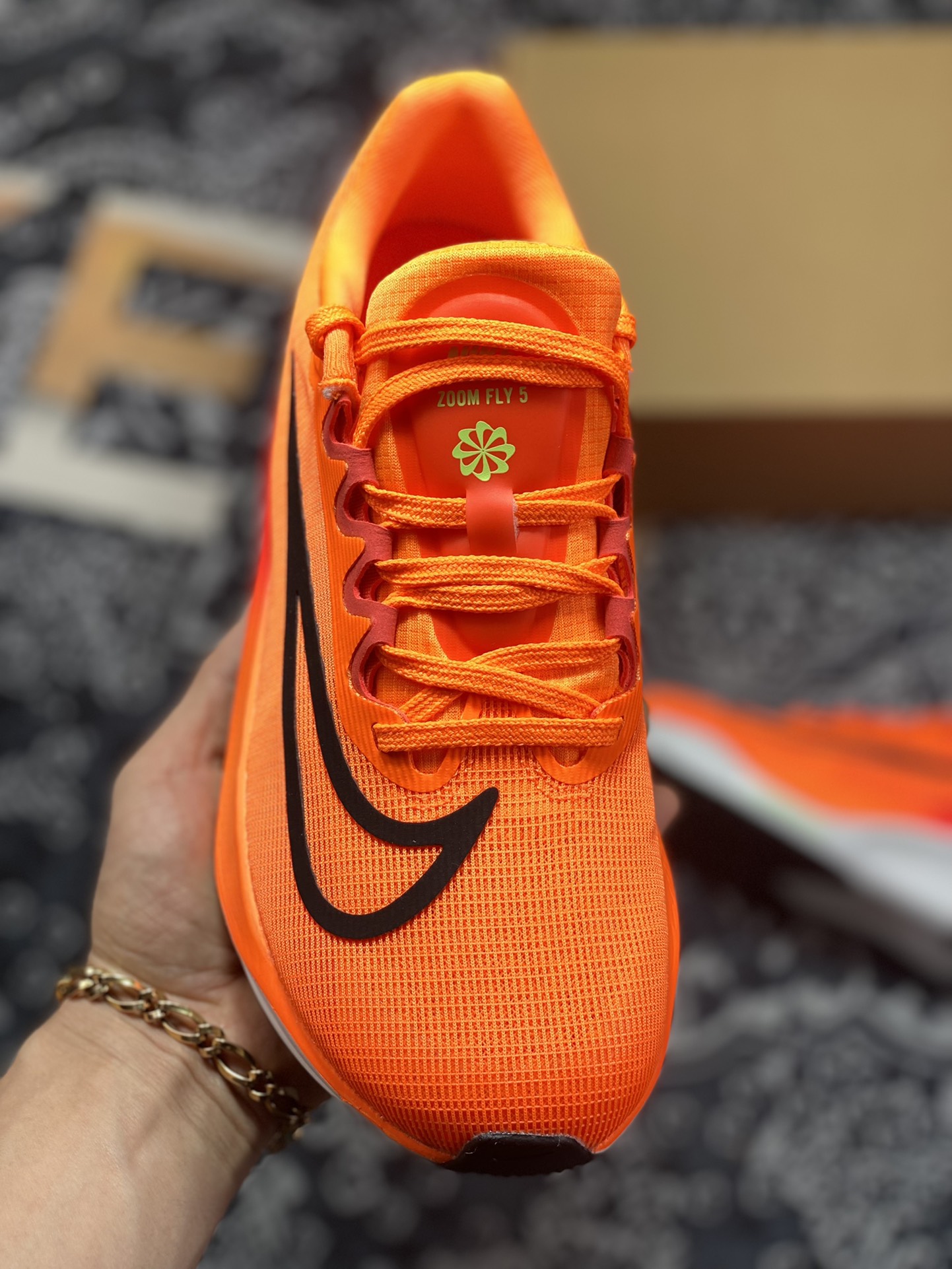 210 Nike Zoom Fly 5 橙黑 碳板马拉松跑步鞋  DM8968-800