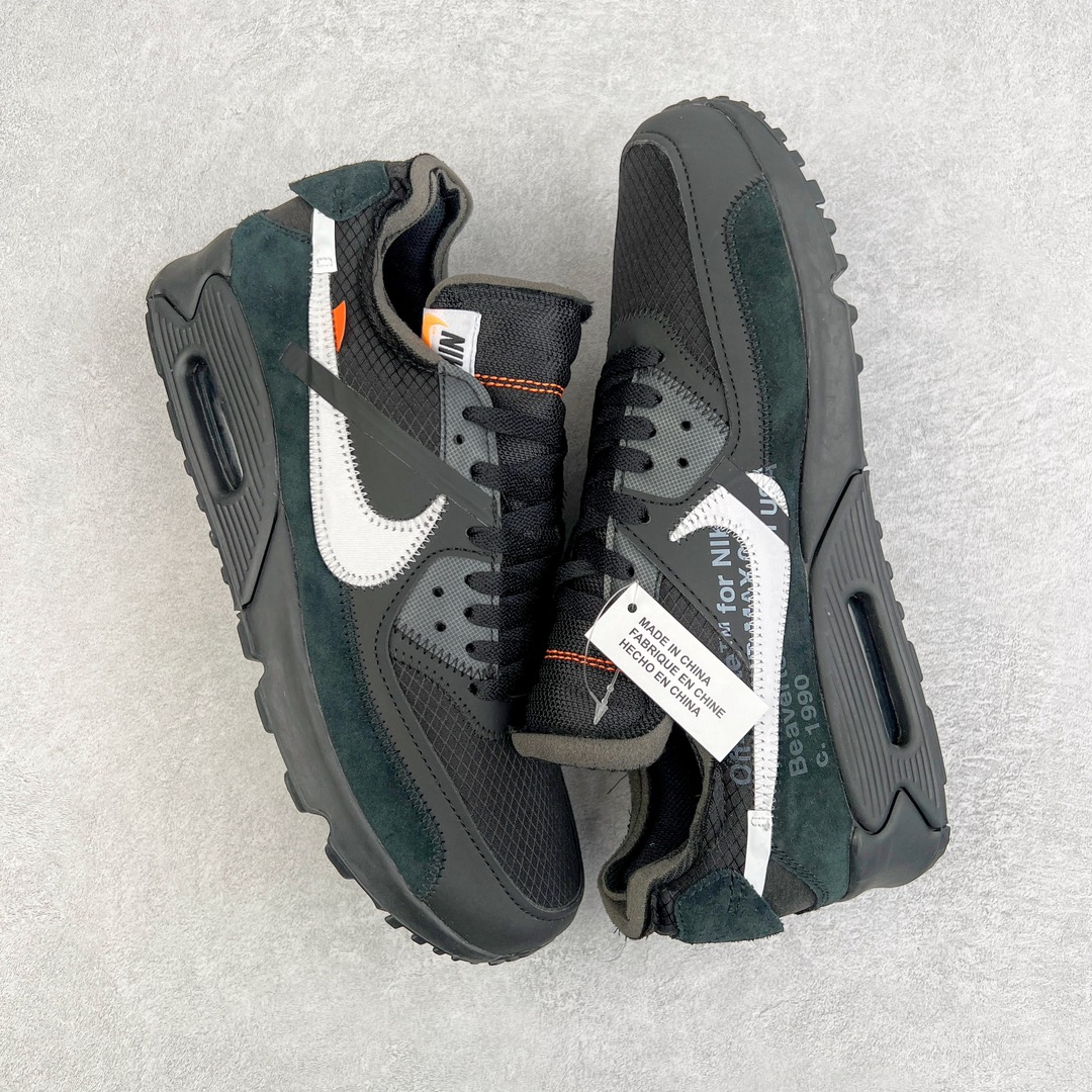 图片[3]-💰300 ＃WD纯原 OFF-WHITE x NK Air MAX 90 The Ten OW 联名黑色 AA7293-001 全套原纸板楦头开发 最原汁原味的灵魂版型 重金购入原鞋不断校对 采用公司原材料网纱以及原厂模具数据档案开发制造 100%纯正鞋型 公司正确鞋面纹路 使用原气垫底面组装 原厂鞋舌厚度海绵 多道万能车电脑针车工艺 锁边效果媲美原鞋 独立大底组合模具 由六个分离部分拼接 原厂高频侧边字体模油墨印刷 字体全部对应 原厂高弹材质鞋垫 回弹性跟公司一致 原中底布缝合走线以及注脚孔和钢印都是与公司同步一致 校准原鞋标 原厂指定鞋盒侧标油墨打印 配原三色鞋带以及原厂防掉包扣 各种纯原细节鉴定 区别市面任何版本 Size：36 36.5 37 38 38.5 39 40 40.5 41 42 42.5 43 44 44.5 45 46 编码：by3936070-运动鞋